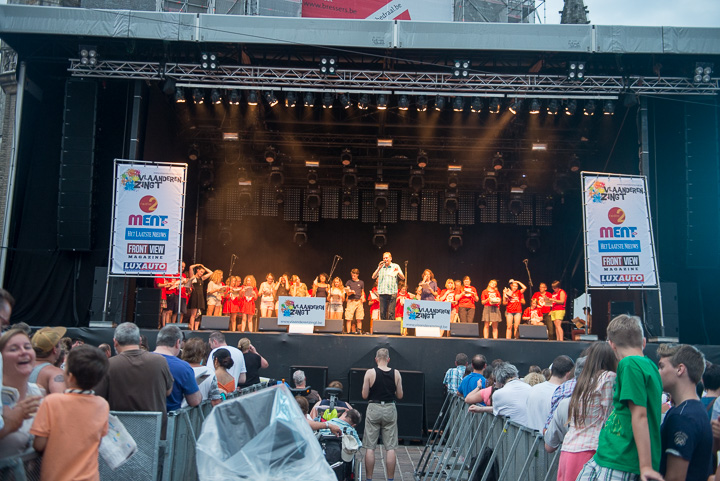 Vlaanderen zingt 2014 @ Gentse Feesten - Sint Baafsplein, picture 65, photographed by Dimitri Vanlommel - FrontView Magazine