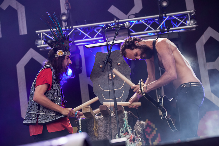Crystal Fighters @ Zwarte Cross 2014, foto 16, foto's door Dorien Goetschalckx - FrontView Magazine