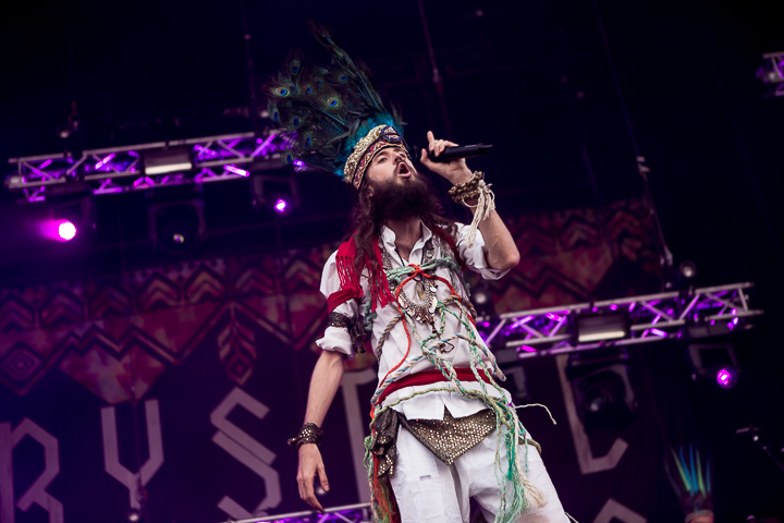 Crystal Fighters @ Zwarte Cross 2014, foto 17, foto's door Dorien Goetschalckx - FrontView Magazine