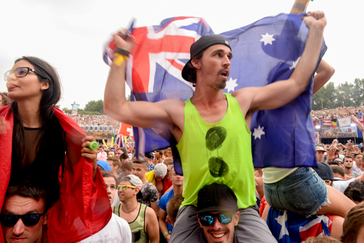 Tomorrowland sfeerbeelden & publieksfoto's 28 juni - deel 1, picture 130, photographed by Youri Vanlommel - FrontView Magazine