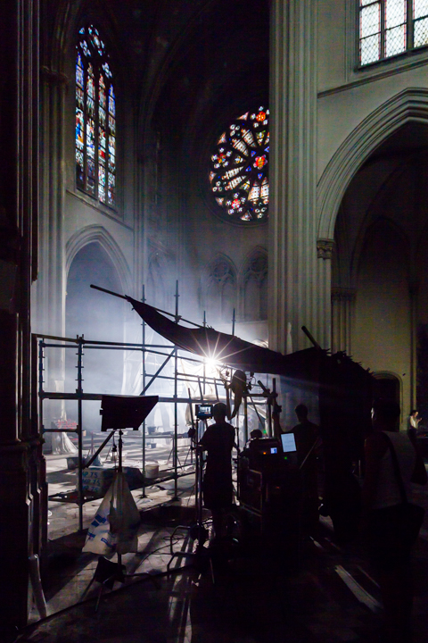 Setbezoek verfilming: "Black" @ Gésukerk St.-Joost-ten-Node, picture 50, photographed by Guy Danneels - FrontView Magazine