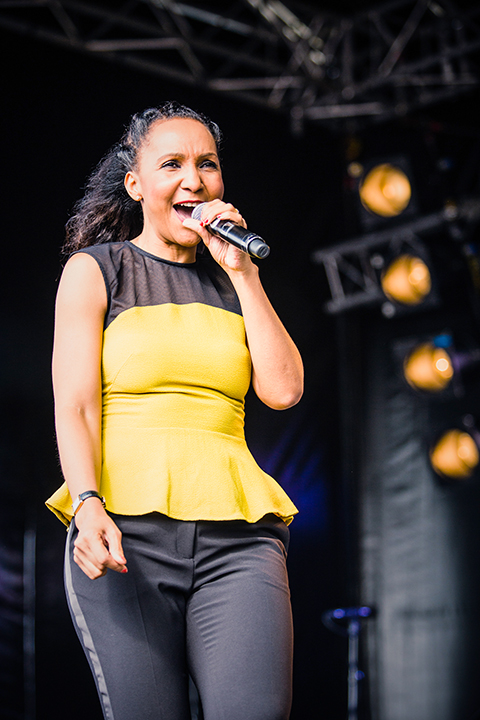 Rozalla @ Nostalgie Beach Festival 2014, picture 2, photographed by Elke Briers - FrontView Magazine