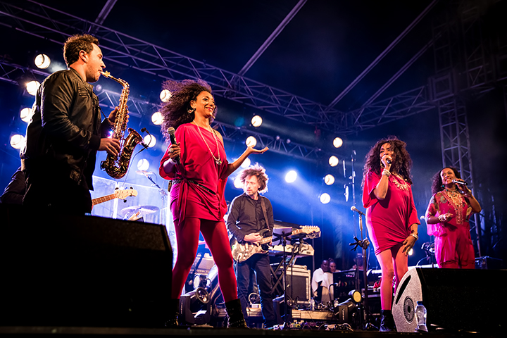 Sister Sledge @ Nostalgie Beach Festival 2014, picture 13, photographed by Elke Briers - FrontView Magazine