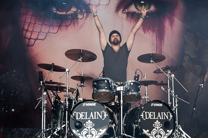 Delain @ Summer Breeze 2014, picture 2, photographed by Dorien Goetschalckx - FrontView Magazine