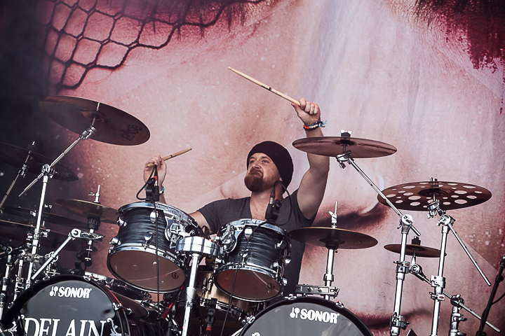 Delain @ Summer Breeze 2014, picture 8, photographed by Dorien Goetschalckx - FrontView Magazine
