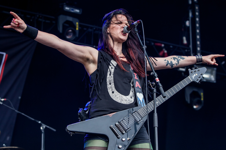 Crucified Barbara @ Masters@ Rock 2014, picture 2, photographed by Dorien Goetschalckx - FrontView Magazine