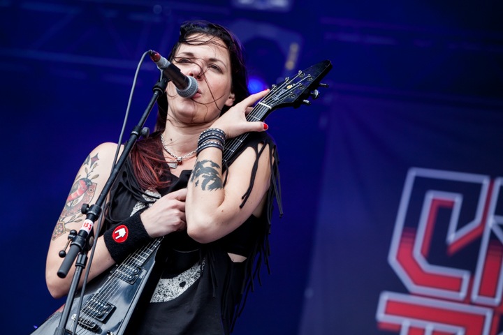 Crucified Barbara @ Masters@ Rock 2014, picture 4, photographed by Dorien Goetschalckx - FrontView Magazine
