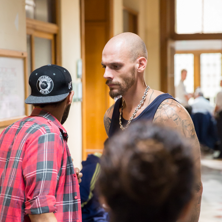 Setbezoek verfilming: "Black" @ Colignonplein Schaarbeek, foto 24, foto's door Guy Danneels - FrontView Magazine
