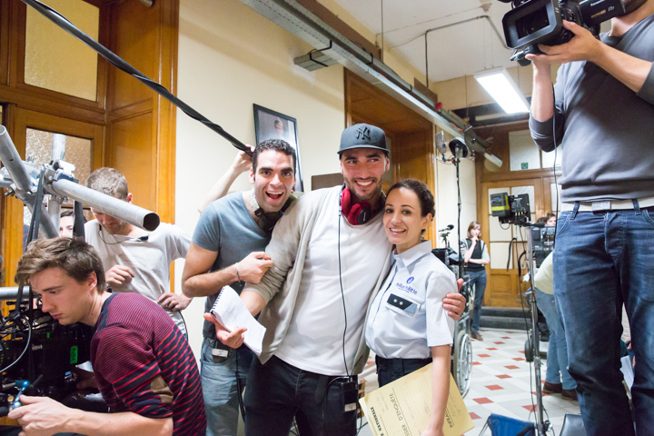 Setbezoek verfilming: "Black" @ Colignonplein Schaarbeek, foto 39, foto's door Guy Danneels - FrontView Magazine