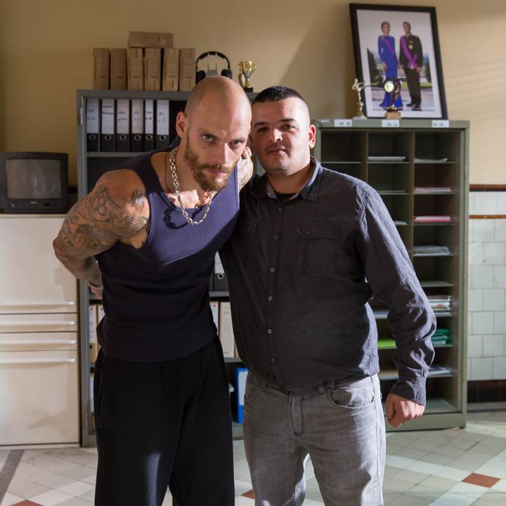 Setbezoek verfilming: "Black" @ Colignonplein Schaarbeek, foto 56, foto's door Guy Danneels - FrontView Magazine