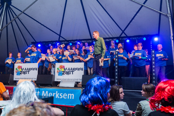 Vlaanderen Zingt 2014 - Sfeerbeelden @ Merksem, picture 21, photographed by Guy Danneels - FrontView Magazine