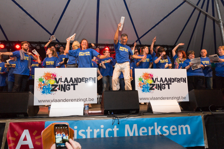 Vlaanderen Zingt 2014 - Sfeerbeelden @ Merksem, picture 34, photographed by Guy Danneels - FrontView Magazine