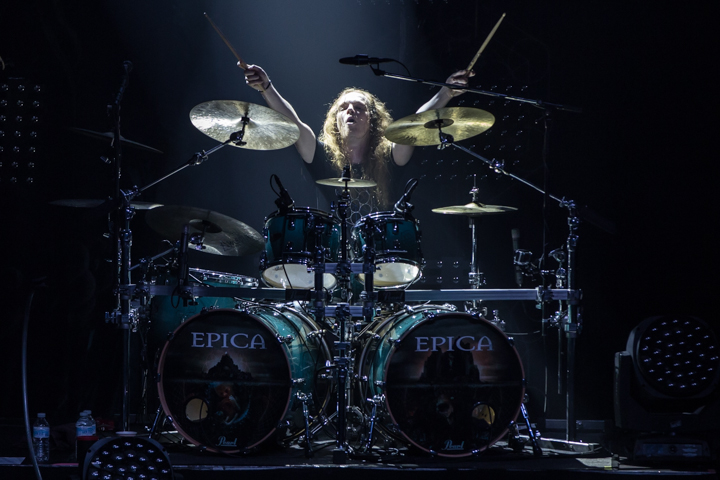 Epica @ Ancienne Belgique, foto 19, foto's door Dorien Goetschalckx - FrontView Magazine