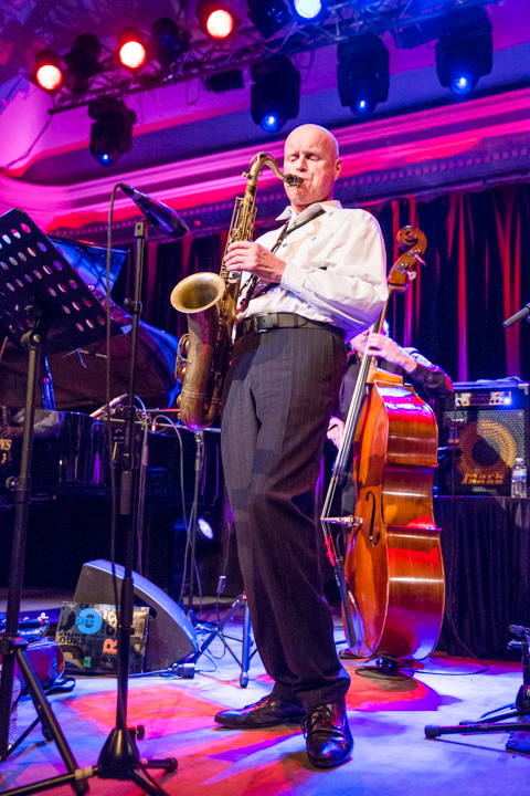 Joe Fonda Quartet @ De Casino St.-Niklaas, picture 11, photographed by Guy Danneels - FrontView Magazine
