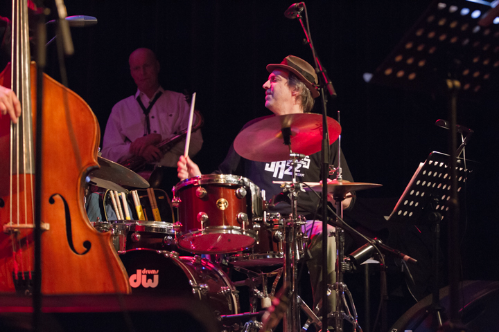 Joe Fonda Quartet @ De Casino St.-Niklaas, picture 30, photographed by Guy Danneels - FrontView Magazine