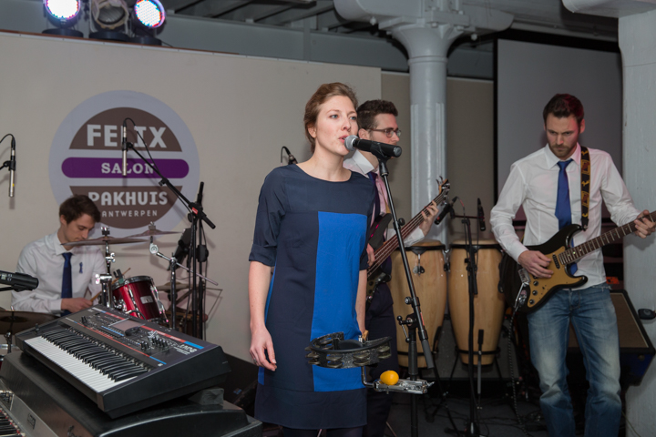 Sgt. Sally @ Benefiet Feest in Felix Pakhuis, picture 12, photographed by Guy Danneels - FrontView Magazine