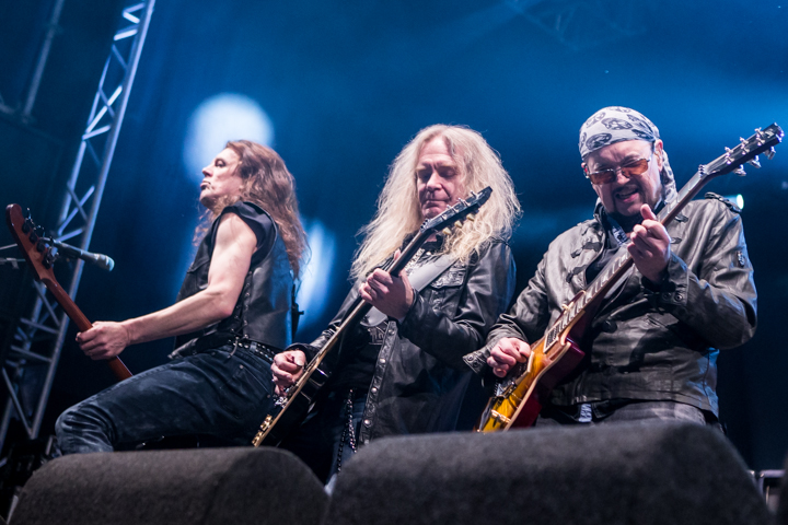 Saxon @ Paaspop 2015, foto 15, foto's door Dorien Goetschalckx - FrontView Magazine