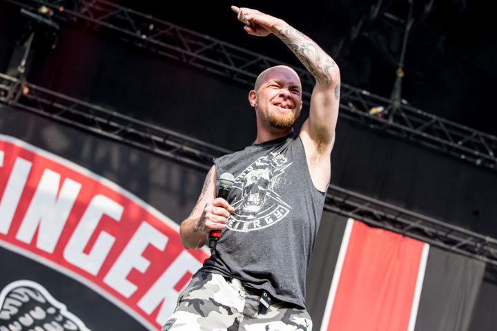 Five Finger Death Punch @ Rockavaria, picture 8, photographed by Dorien Goetschalckx - FrontView Magazine