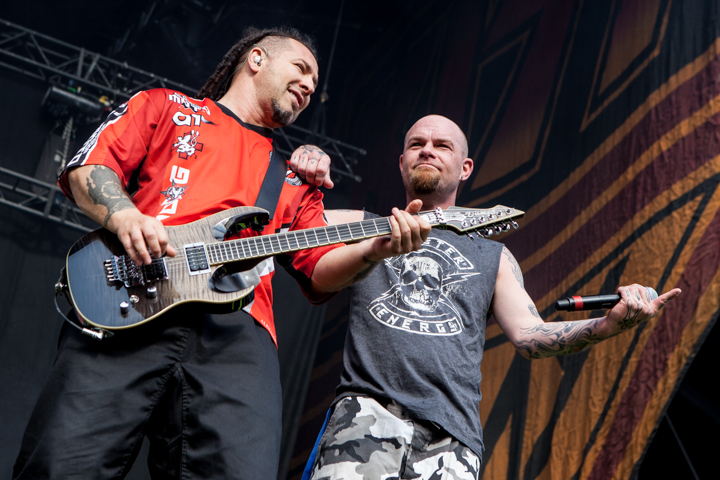 Five Finger Death Punch @ Rockavaria, picture 19, photographed by Dorien Goetschalckx - FrontView Magazine