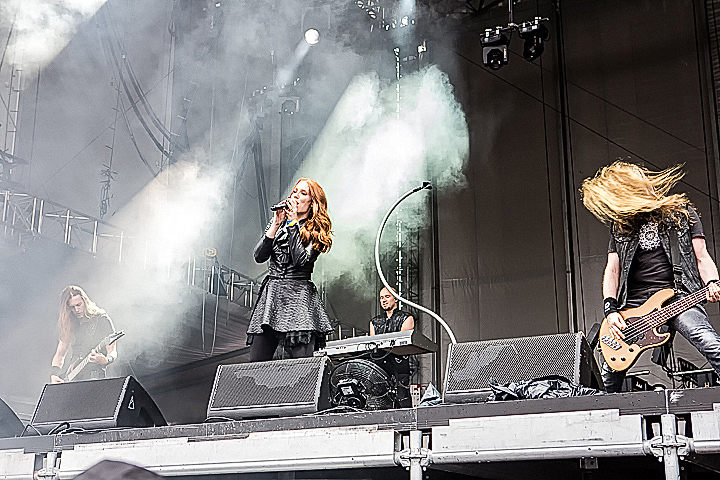 Epica @ Rock Im Revier 2015, foto 7, foto's door Edwin Houdevelt - FrontView Magazine
