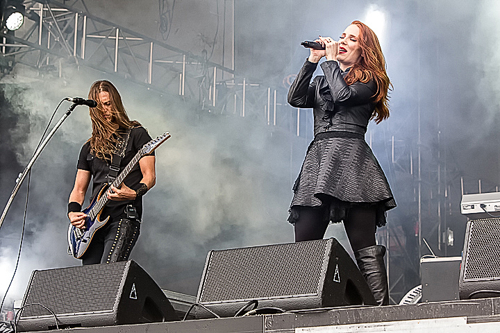 Epica @ Rock Im Revier 2015, foto 27, foto's door Edwin Houdevelt - FrontView Magazine