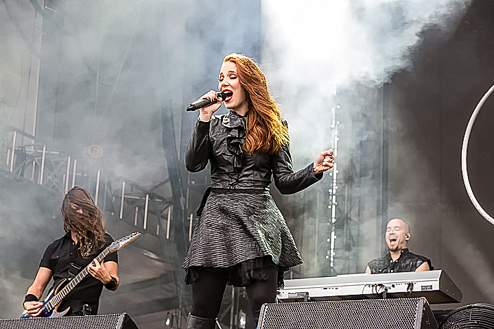 Epica @ Rock Im Revier 2015, foto 30, foto's door Edwin Houdevelt - FrontView Magazine