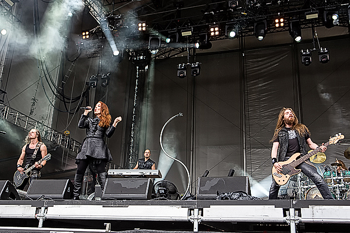 Epica @ Rock Im Revier 2015, foto 40, foto's door Edwin Houdevelt - FrontView Magazine