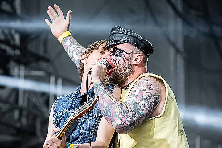 Turbonegro @ Rock Im Revier 2015, foto 1, foto's door Edwin Houdevelt - FrontView Magazine