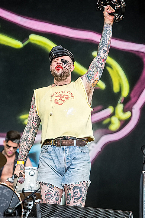Turbonegro @ Rock Im Revier 2015, foto 19, foto's door Edwin Houdevelt - FrontView Magazine