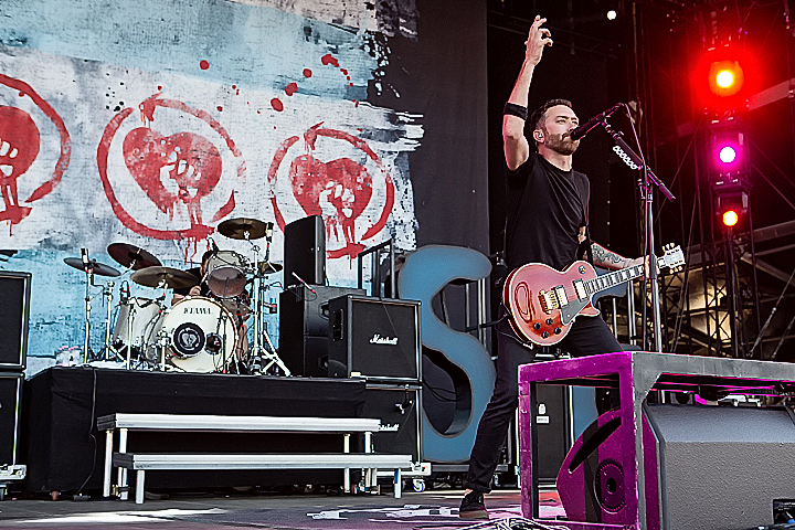 Rise Against @ Rock Am Ring 2015, foto 14, foto's door Edwin Houdevelt - FrontView Magazine