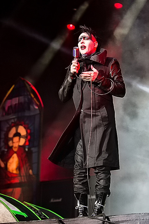 Marilyn Manson @ Rock Am Ring 2015, foto 32, foto's door Edwin Houdevelt - FrontView Magazine