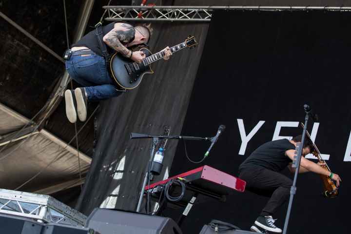 Yellowcard @ NOVA ROCK 2015, foto 2, foto's door Dorien Goetschalckx - FrontView Magazine