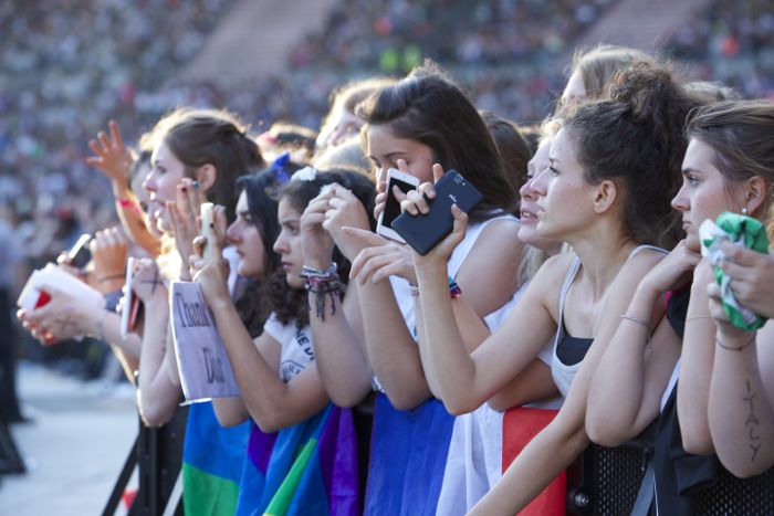 One Direction @ Koning Boudewijnstadion Brussel, foto 1, foto's door Pascal Liagre - FrontView Magazine