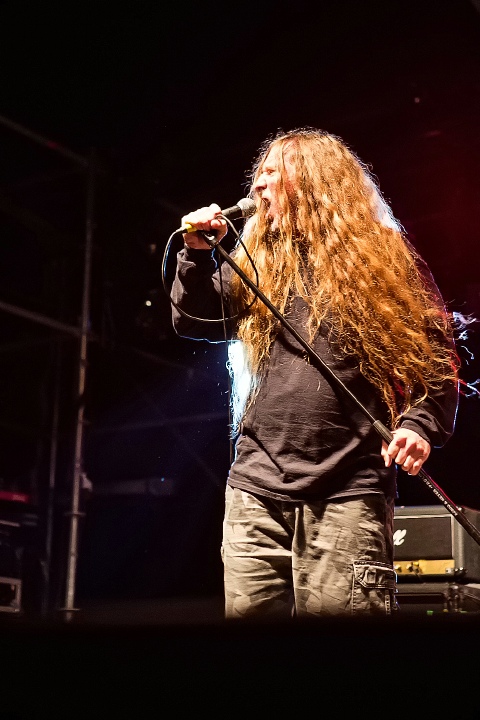 Obituary @ Antwerp Metal Fest 2015, foto 13, foto's door Edwin Houdevelt - FrontView Magazine