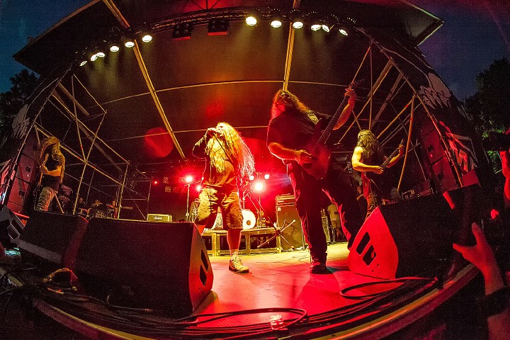 Obituary @ Antwerp Metal Fest 2015, foto 16, foto's door Edwin Houdevelt - FrontView Magazine