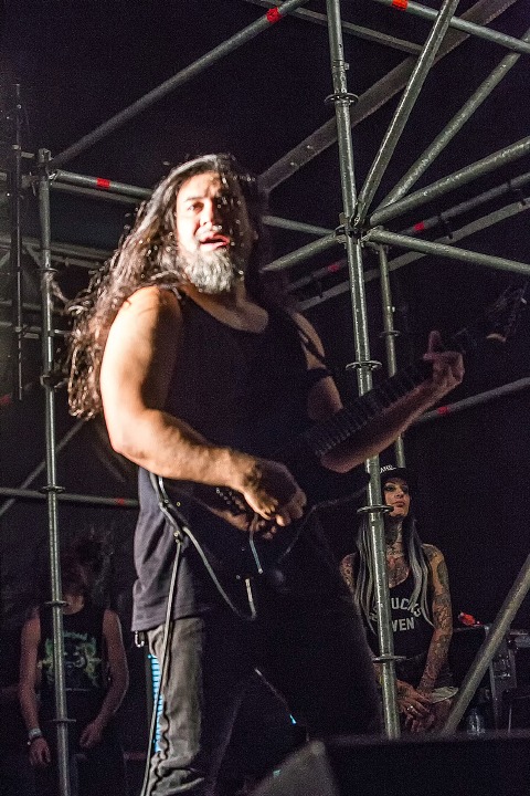 Obituary @ Antwerp Metal Fest 2015, foto 19, foto's door Edwin Houdevelt - FrontView Magazine