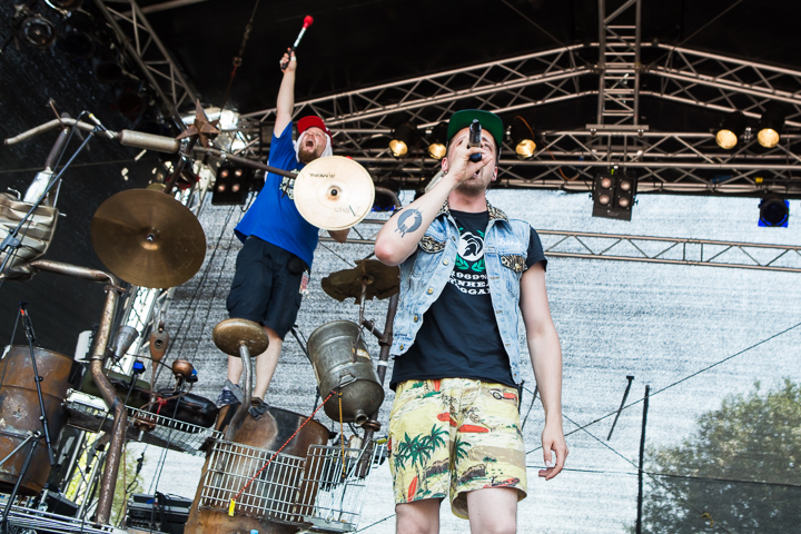 Antilopen Gang @ Vainstream Rockfest 2015, picture 6, photographed by Dorien Goetschalckx - FrontView Magazine