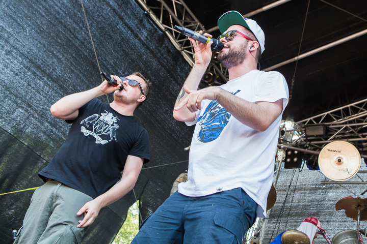 Antilopen Gang @ Vainstream Rockfest 2015, picture 11, photographed by Dorien Goetschalckx - FrontView Magazine