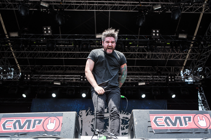 Suicide Silence @ Vainstream Rockfest 2015, foto 1, foto's door Dorien Goetschalckx - FrontView Magazine