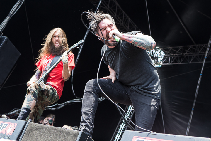 Suicide Silence @ Vainstream Rockfest 2015, foto 4, foto's door Dorien Goetschalckx - FrontView Magazine