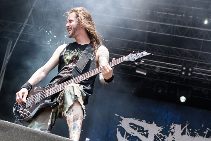 Suicide Silence @ Vainstream Rockfest 2015, foto 11, foto's door Dorien Goetschalckx - FrontView Magazine