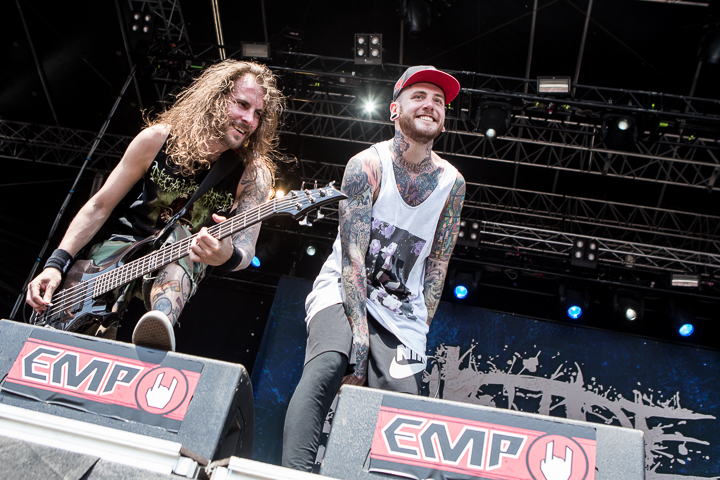 Suicide Silence @ Vainstream Rockfest 2015, foto 14, foto's door Dorien Goetschalckx - FrontView Magazine