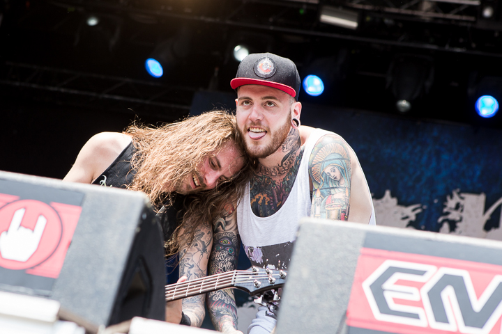 Suicide Silence @ Vainstream Rockfest 2015, foto 15, foto's door Dorien Goetschalckx - FrontView Magazine