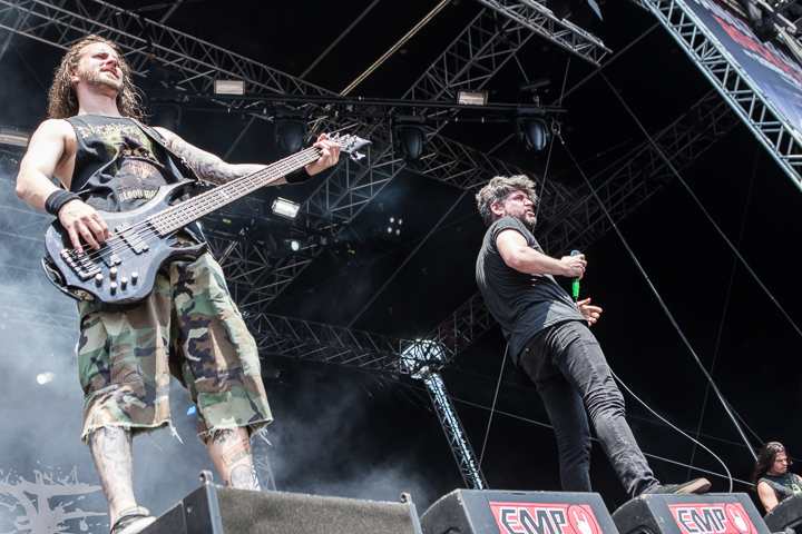 Suicide Silence @ Vainstream Rockfest 2015, foto 20, foto's door Dorien Goetschalckx - FrontView Magazine