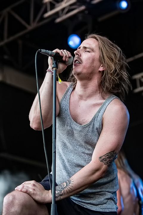 John Coffey @ Sjock Rock 2015, picture 11, photographed by Edwin Houdevelt - FrontView Magazine