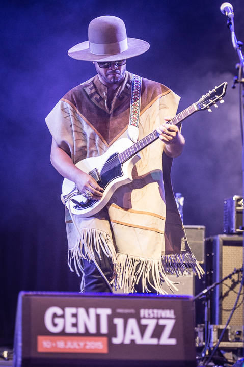 Gary Clark Jr. @ Gent Jazz 2015, picture 9, photographed by Jan van Hecke - FrontView Magazine