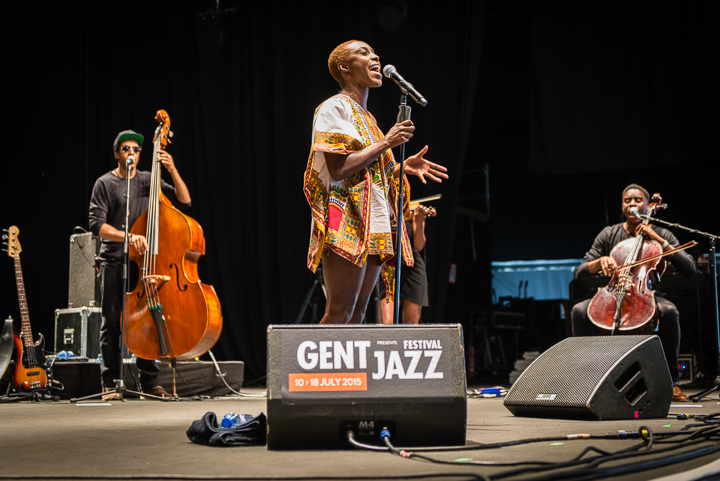 Laura Mvula @ Gent Jazz 2015, picture 1, photographed by Jan van Hecke - FrontView Magazine