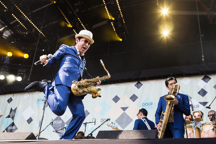 Tokyo Ska Paradise Orchestra @ Dour 2015, picture 12, photographed by Dorien Goetschalckx - FrontView Magazine