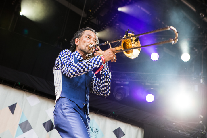 Tokyo Ska Paradise Orchestra @ Dour 2015, picture 14, photographed by Dorien Goetschalckx - FrontView Magazine