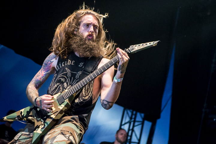 Suicide Silence @ Dour 2015, foto 2, foto's door Dorien Goetschalckx - FrontView Magazine